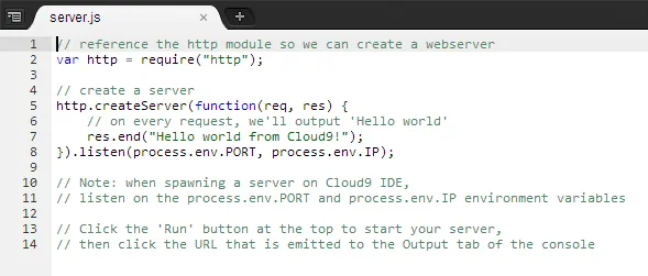c9.io: IDE en la nube gratuito para el desarrollo colaborativo de aplicaciones web Captura7 - c9.io: IDE en la nube gratuito para el desarrollo colaborativo de aplicaciones web